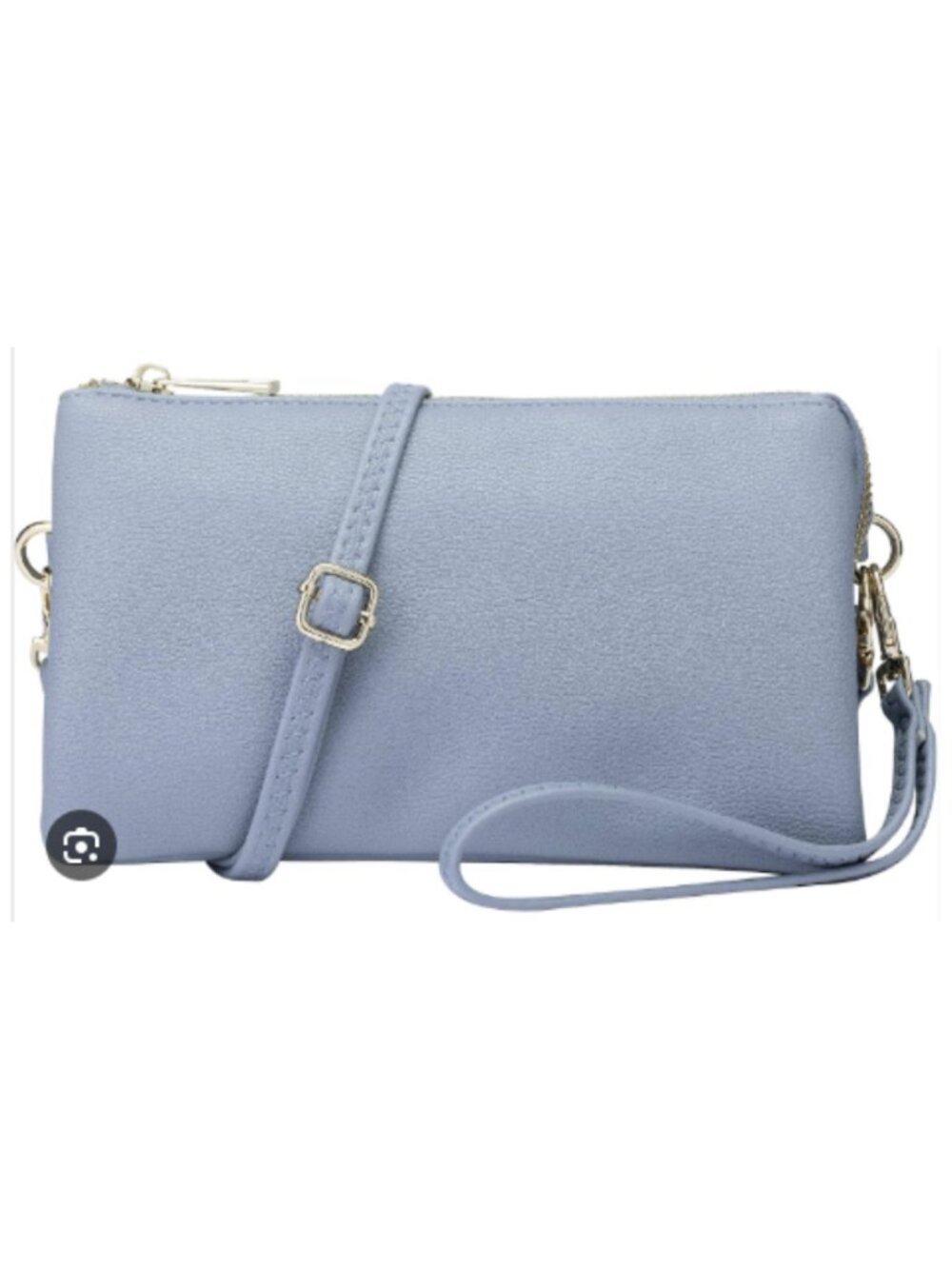 BRENTANO Vegan Leather Multi-Pocket Shoulder Purse Clutch with Card Slots NWT